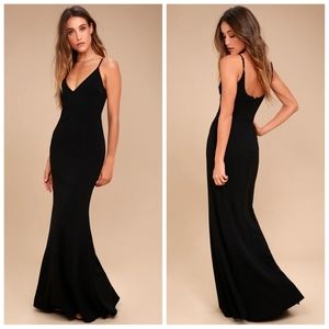 Infinite Glory Black Maxi Dress